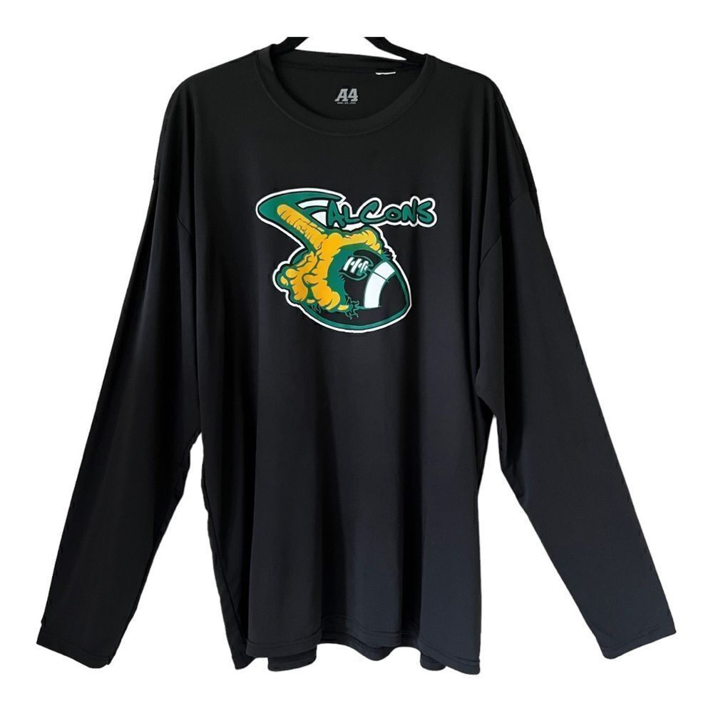 A4 Atlanta Falcons Black Long Sleeve Shirt‎